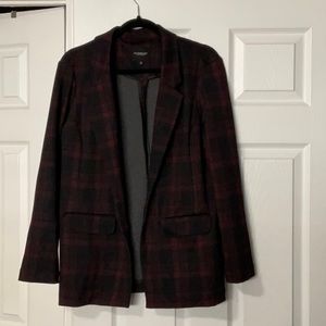 Liverpool Plaid Blazer - Black and Red